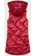Dámská vesta s kapucí MODA0129 červená