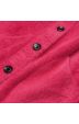 Krátký dámský kabát alpaka MODA537 růžový