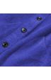 Krátký dámský kabát alpaka MODA537 tmavě modrý