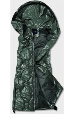 Dámská vesta s kapucí MODA6028 zelená