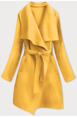 Dámský kabát MODA747 žlutý