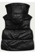 Dámská vesta s kapucí MODA8156 černá