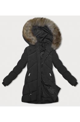 Dámská zimní bunda s kapucí MODA3015 černá