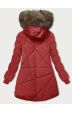 Dámská zimní bunda s kapucí MODA3015 červena