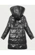 Hrubá dámská zimní bunda MODA768 černá-khaki