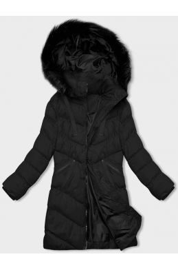 Dámská zimní bunda s kapucí MODAM732 černá