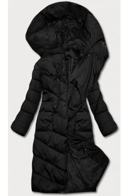 Dlouhá dámská zimní bunda MODA033 černá 