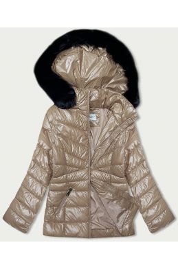 Dámská zimní bunda MODA775 béžová