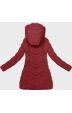 Dámská zimní bunda s kožíškem MODA3023 červená