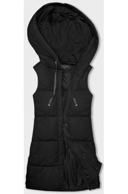 Dámská vesta s kapucí MODA9093 černá