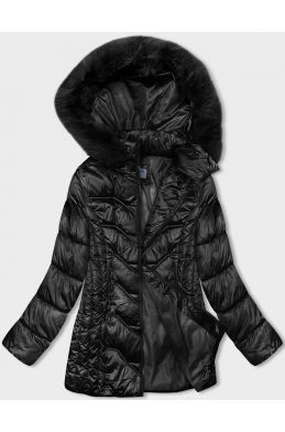Dámská zimní bunda s kapucí MODA8200BIG černá