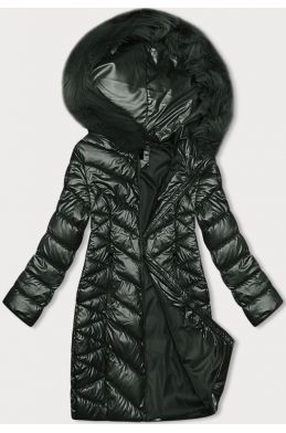 Prošívaná dámská zimní bunda MODA9100 army