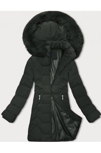 Dámská zimní bunda s kapucí MODA9121 army