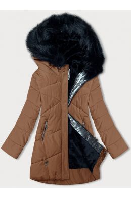 Dámská zimní bunda MODA715 karamelova 