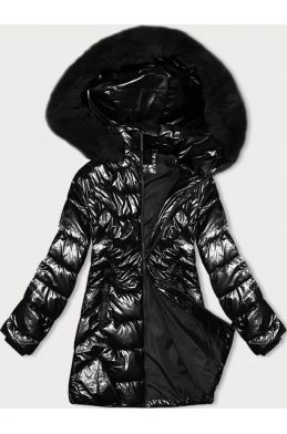 Dámská zimní bunda s kapucí MODA9122 černá