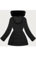 Dámská zimní bunda s kožíškem MODA8096 černá