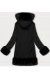 Dámská zimní bunda s kožíškem MODA8089 černá