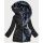Dámská zimní bunda s kožíškem MODA2007 černá velikost S