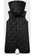 Prošívaná dámská asymetrická vesta S'West MODA8237 černá