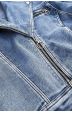 Dámská jeansová bunda oversize MDOA882 modrá
