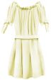 Dámské krátké šaty MODA279 žluté 
