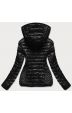 Prošívaná dámská jarní bunda s kapucí MODA561 černá