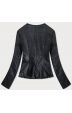 Prešívaná dámska bunda z eko-kože MODA059 čierna