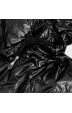 Lesklá dámská jarní bunda MODA9575 černá