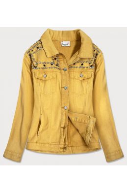 Dámská jeansová bunda MODA306 žlutá