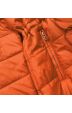 Dámská oboustranná podzimní bunda MODA556 pomerančová