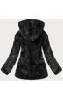 Dámská podzimní kožešinová bunda MODA9742 černá