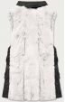 Dámská elegantní vesta z eko-kůže MODA592 černo-bílá