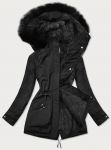 Teplá dámská zimní bunda MODA559BIG černá 3XL