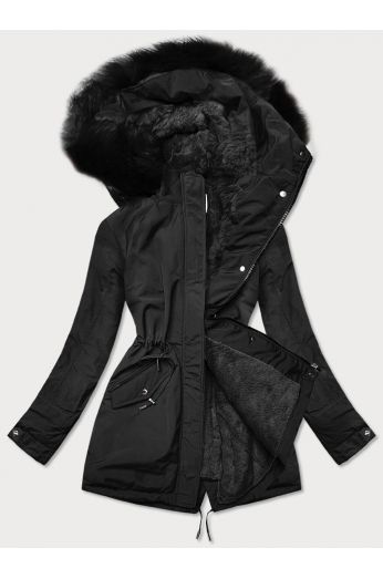 Teplá dámská zimní bunda MODA559BIG černá