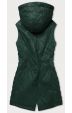 Lehká dámská vesta s kapucí MODA7006 zelená