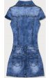 Dámská jeansové šaty MODA6620 modré