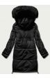 Dámská zimní bunda z eko-kůže MODA038 černá
