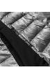 Dámská zimní bunda z kombinovaných materiálů MODA067 šedá