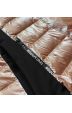 Dámská zimní bunda z kombinovaných materiálů MODA067 béžová
