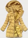 Dámská zimní bunda s kapouní Moda750 žlutá S