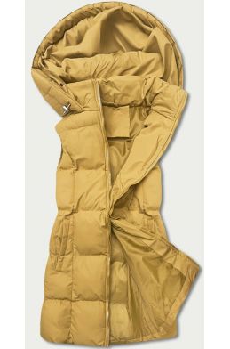 Dámská vesta s kapucí MODA721 žlutá 