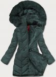 Dámská zimní bunda s kapucí MODA21308 zelená S