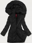 Dámská zimní bunda s kapucí MODA21308 černá S