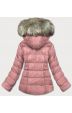 Krátká dámská zimní bunda 5M723 růžová