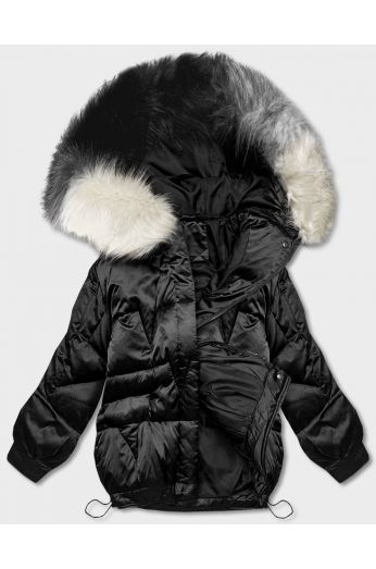 Dámská zimní bunda oversize H-1109 černá