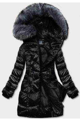 Dámská metalická zimní bunda MODA8072 černá