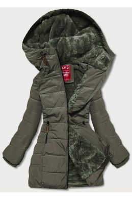 Dámská zimní bunda s kapucí MODAM21003 army