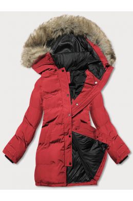 Dámská zimní bunda 5M781 červená