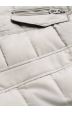 Asymetrická dámská zimní bunda MODA1301 béžová