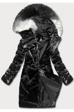 Dámská zimní bunda s kapucí MODA1105 černá
